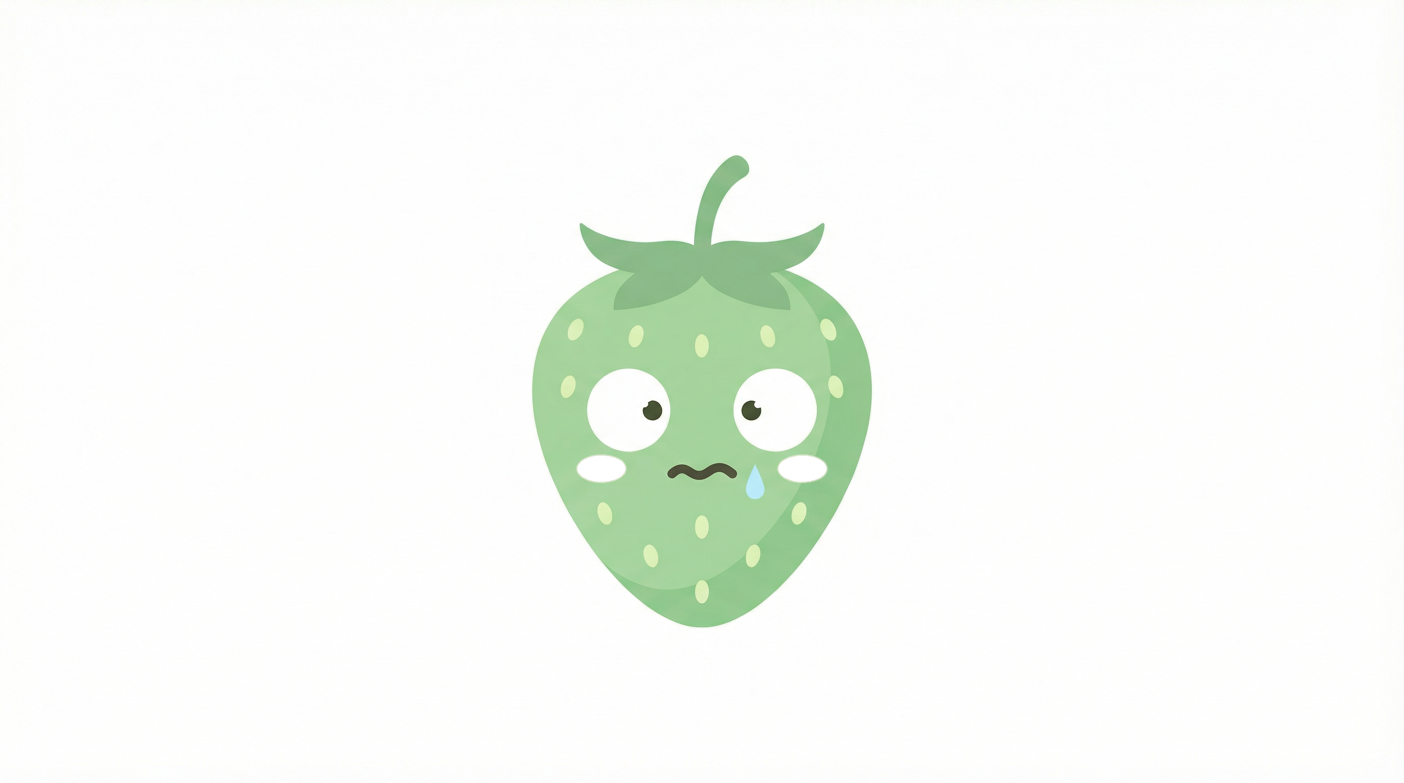 Unripe fruit illustration