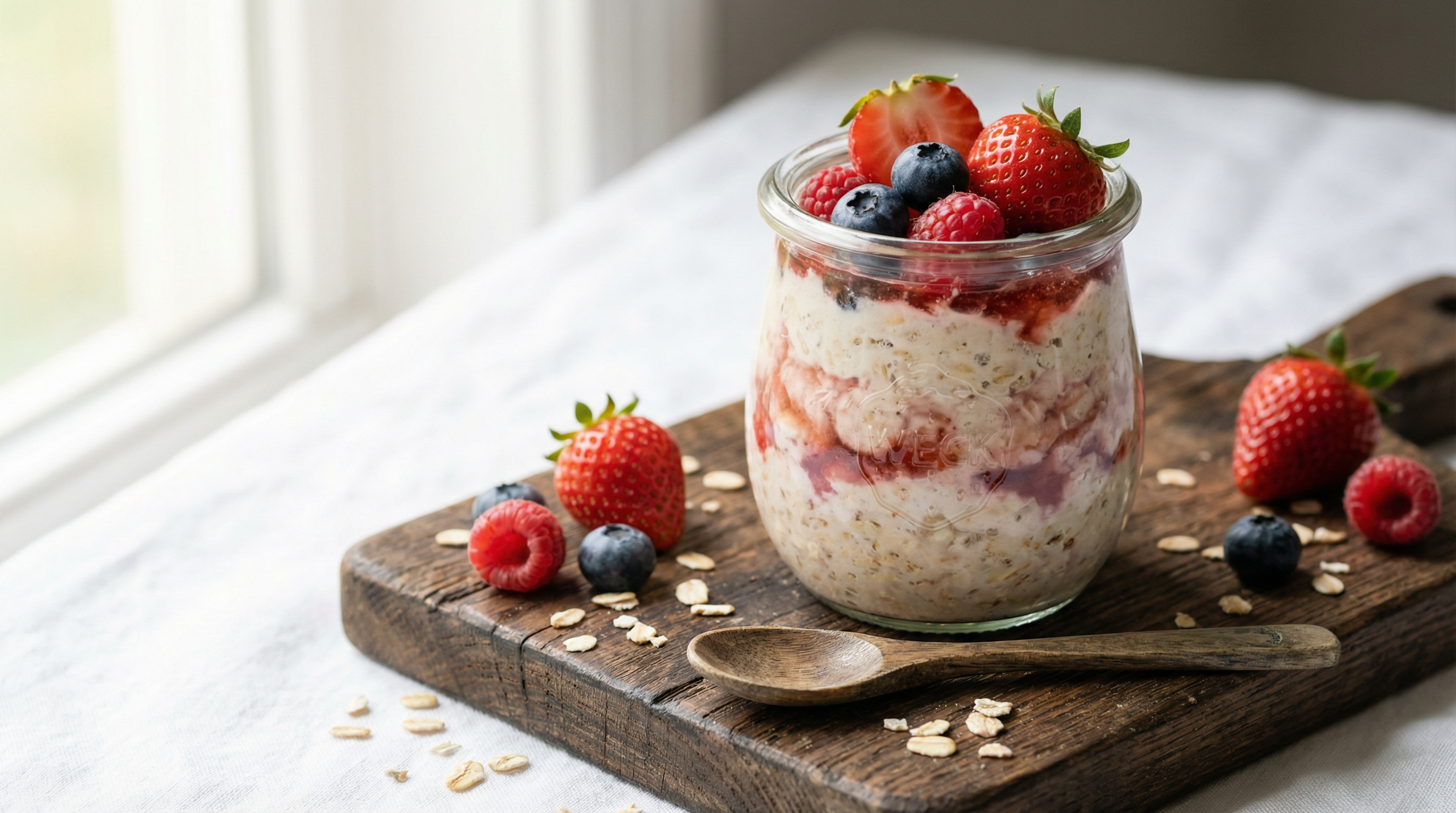 Berry Burst Overnight Oats