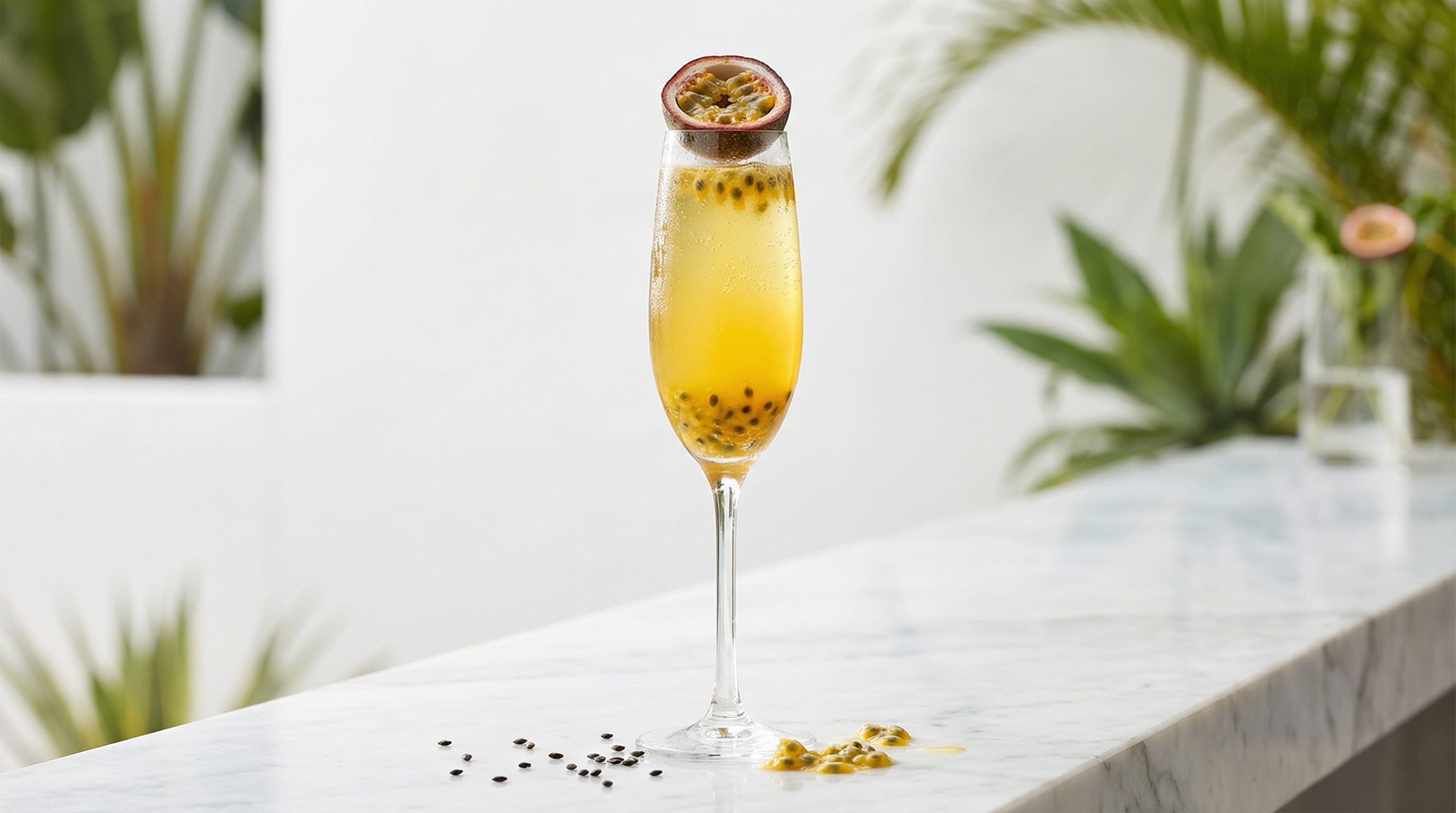Tropical Passion Fruit Sparkler